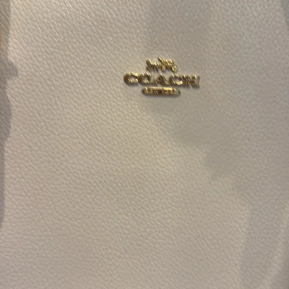 Authentic Coach Ivory Crossgrain Leather CityTote Bag! - Picture 2 of 16